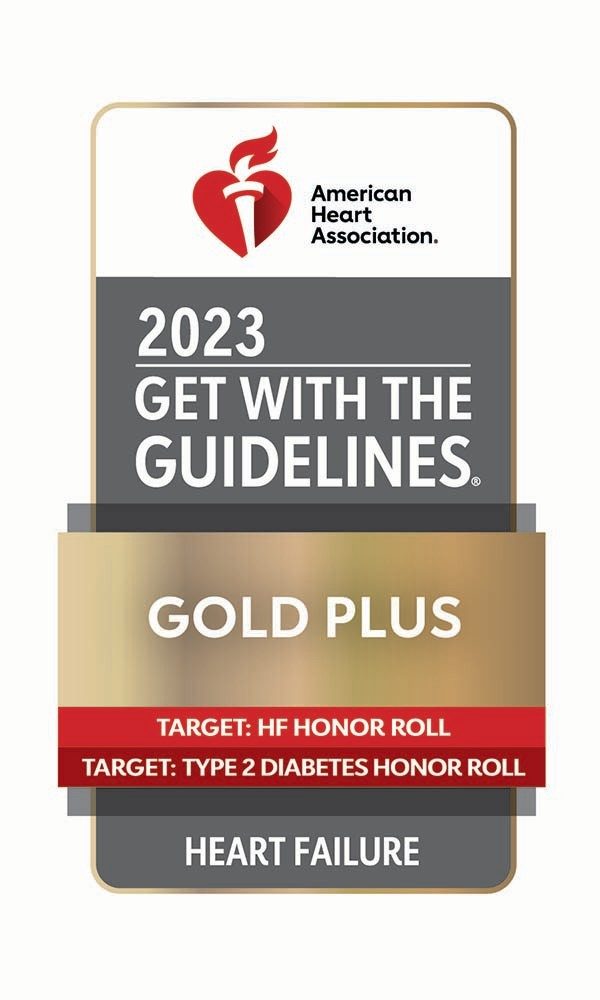 Get With The Guidelines Gold Plus Award badge
