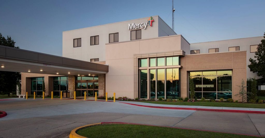 Exterior photo of Mercy Hospital Ada