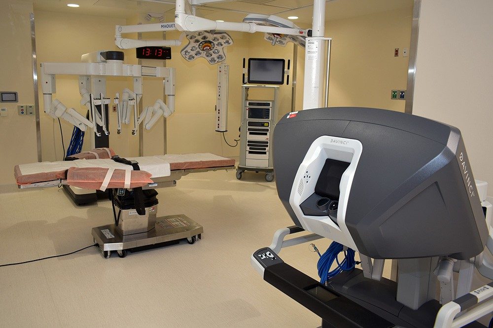 The da Vinci Robotic Surgical System suite at Mercy Hospital Jefferson.