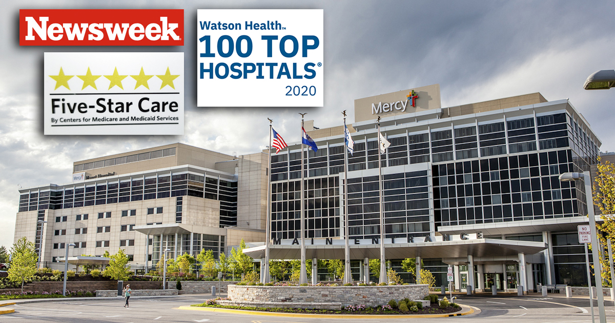 Newsweek Ranks Mercy Hospital St. Louis Top 50 in Nation's Best